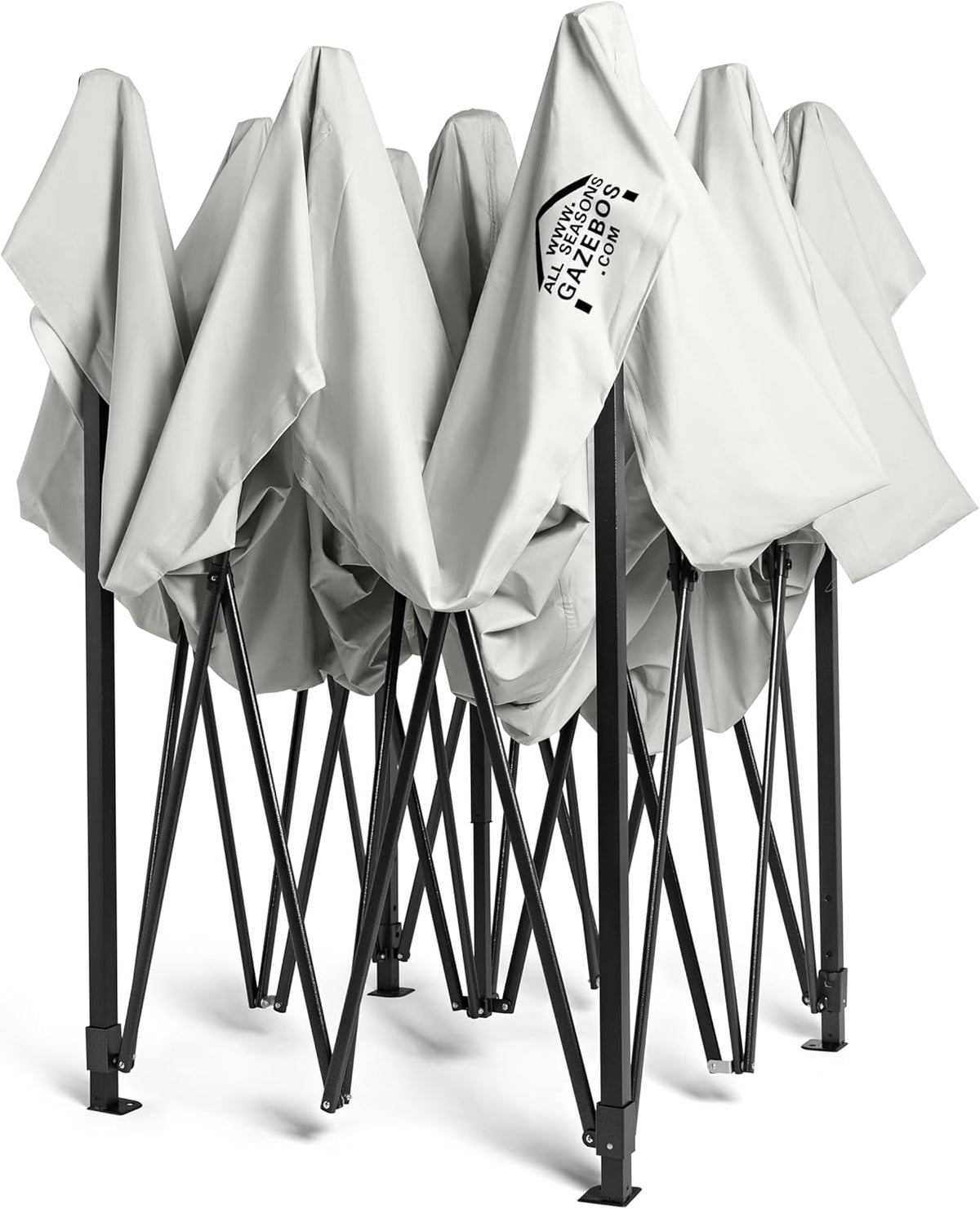 All Seasons Gazebos Duurzaam vouwpaviljoen en voortent, volledig waterdicht, hoogwaardig, voor een snelle opbouw, 3 x 3 m verkrijgbaar (wit)
