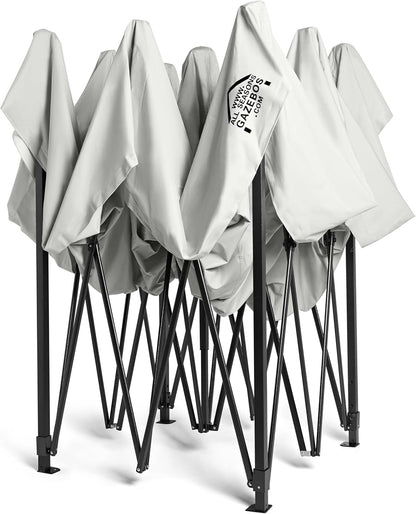 All Seasons Gazebos Duurzaam vouwpaviljoen en voortent, volledig waterdicht, hoogwaardig, voor een snelle opbouw, 3 x 3 m verkrijgbaar (wit)