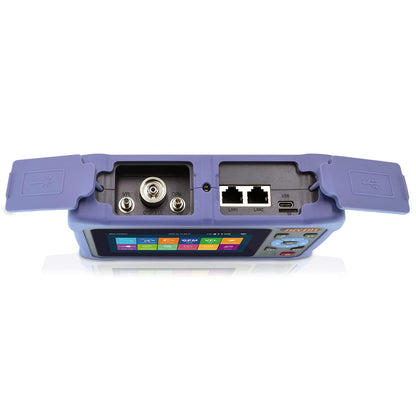 1310nm/26dB 1550nm/24dB Glasvezel OTDR Tester (Ingebouwde OPM+OLS+VFL+RJ45-kabeltracker+Evenementenkaart) SM Fiber 4,3inch Touchscreen OTDR meting (SC+FC+ST+LC UPC&APC-adapter)-SS304T-2A1