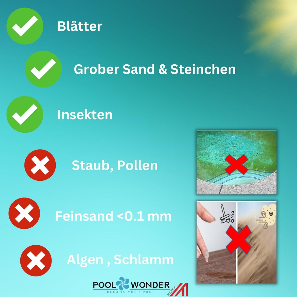 Li-Ion battery pool vacuum cleaner Poolwonder V2 floor cleaner