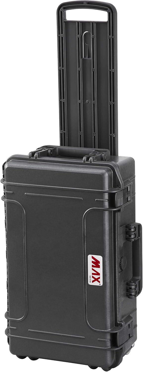 Panaro Max Cases plastic trolley met transportwielen, geen kunst, zwart, L