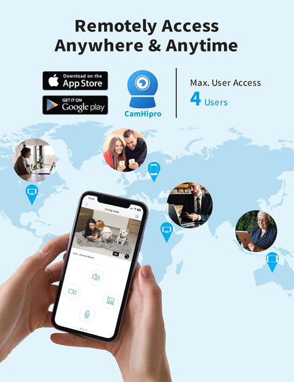 Bewakingscamera Buiten – IP Camera – Wifi Camera – Beveiligingscamera – Surveillance Camera – 4MP Hoge Resolutie – 30m Nachtzicht – IP66 Waterdicht – 2-Weg Audio – RTSP & App Alarmmelding