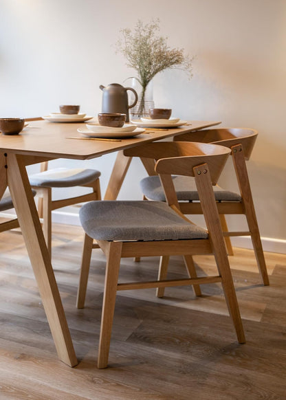 Selsey Panize Stoel, Engineered Wood, Natuurlijke Eiken, 50,5 cm Lengte