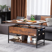 Koffietafel - Table - Coffe table - Living Room Table - Lift Top salontafel - tafel met extra opbergruimte - omklapbare salontafel voor de woonkamer - 39.4in - Bruin - 74.74lbs