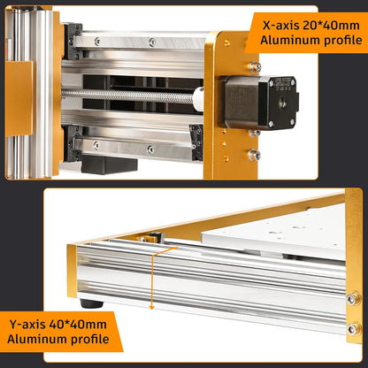 Lunyee 3018 Pro Ultra CNC-freesmachine 500W volledig metalen freesmachine Verbeterde 3-assige graveermachine Eindschakelaar en noodstop met GRBL offline besturing voor metaal, hout, acryl PCB MDF
