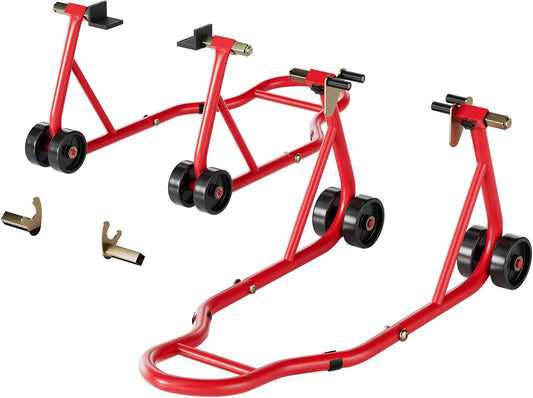 SPECSTAR Motorfietsstandaards 400kg Capaciteit Voor en Achterwielen Liftcombinatie met U+L Verstelbare Swingarmspoel Zware Paddock