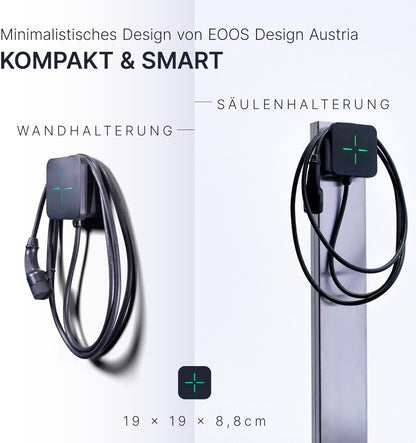 LEKTRI·CO - Oplader voor EV 1P7K V2 - Oplaadstation voor EV 7,4 kW Hybride, Fotovoltaïsche compatibel, eenfasig 230V, stroom 6A-32A - 5m oplaadkabel voor EV - WLAN-verbinding