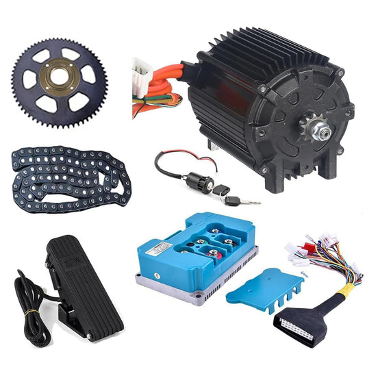 Elektrische Motor – Elektrische Gokart Motor – BLDC Motor – 72V Motor – 5000W Motor – Hoog Vermogen – Temperatuurbewaking