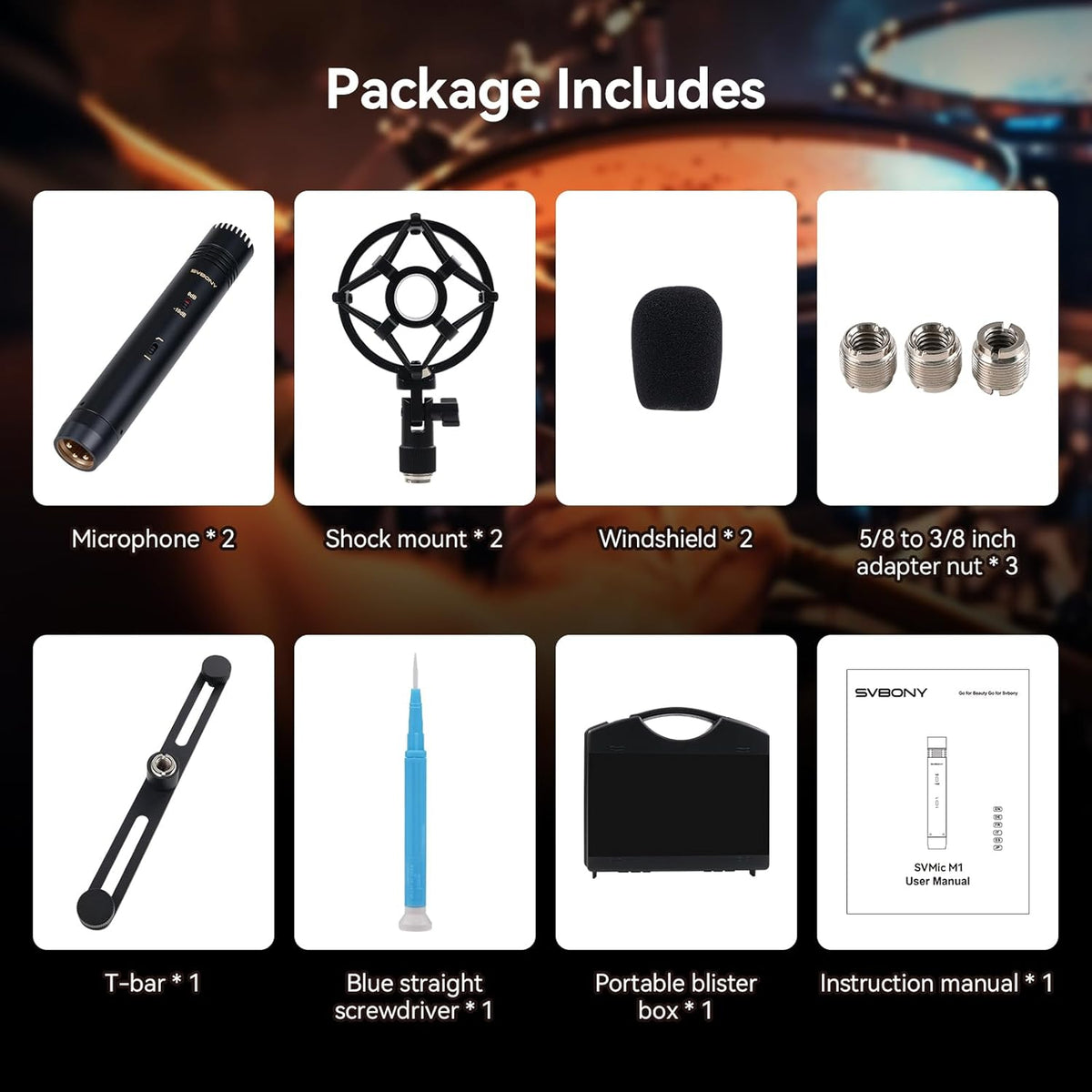 Condensator Instrumentmicrofoon – Instrumentmicrofoon – Condensatormicrofoon – Potloodmicrofoon – Opnamemicrofoon – Stereo Set Met T-Balk – 22 Mm Vergulde Capsule – Instelbare Gevoeligheidsdemping En Lagefrequentiedemping