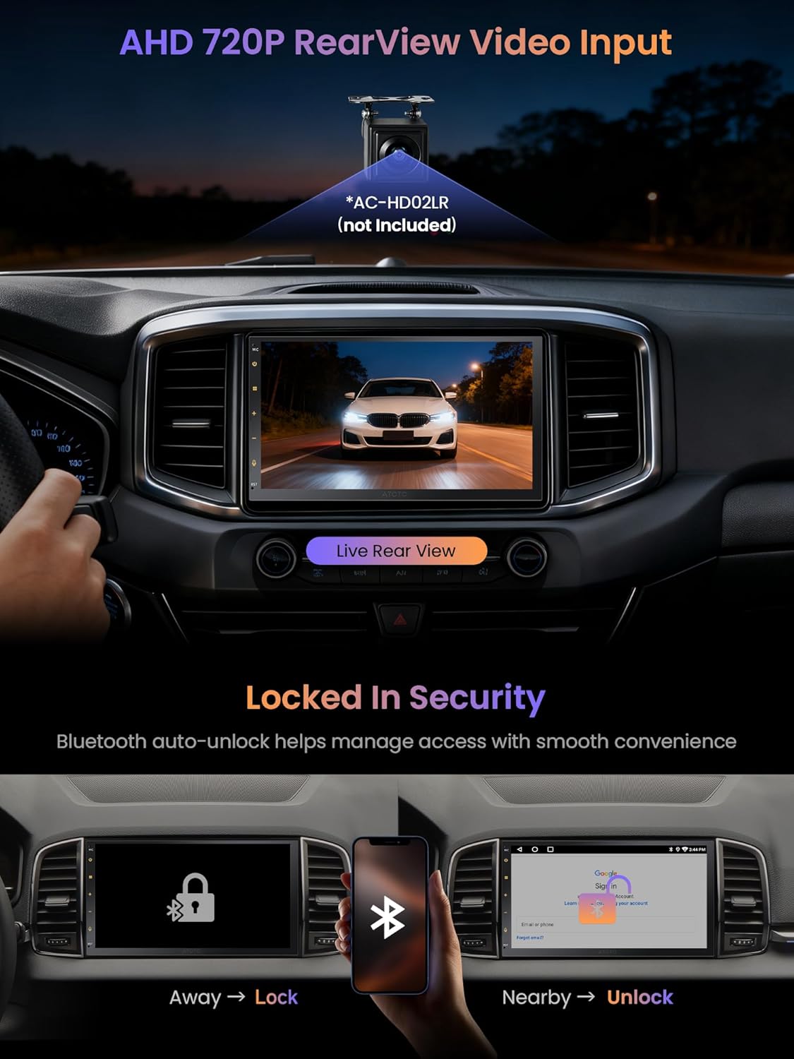 A5L 2G+32G Android Autoradio Dubbele Din Draadloze CarPlay Android Auto, 7 Inch Touchscreen Autoradio met GPS Navigatie WiFi, 24-Band EQ, Bluetooth USB FM/AM/RDS