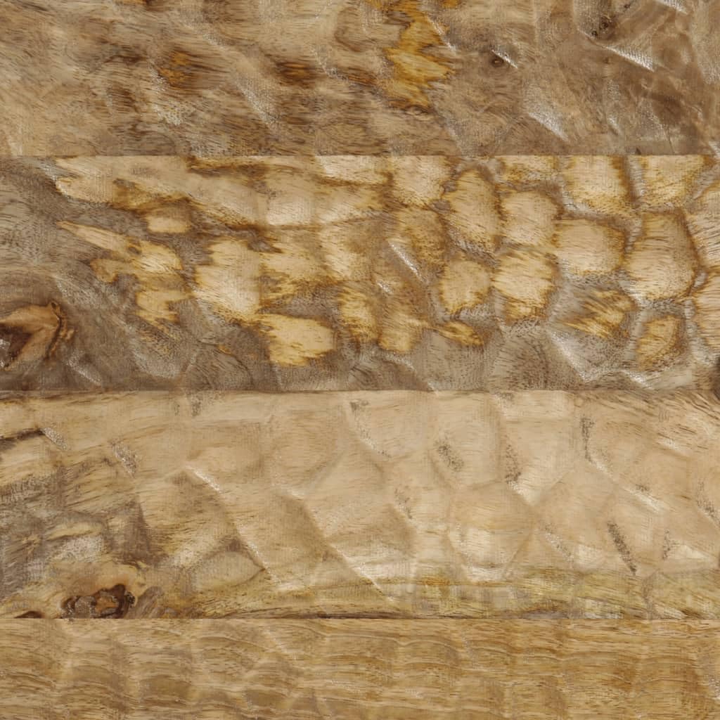 Zij-Kastjes – Opbergkast – Dressoirkast – Wandkast – Sideboard – Massief Mangohout – Stevige IJzeren Pooten – Set Van 2 – 60x33x75 cm