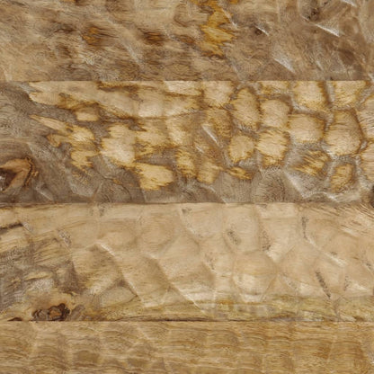 Zij-Kastjes – Opbergkast – Dressoirkast – Wandkast – Sideboard – Massief Mangohout – Stevige IJzeren Pooten – Set Van 2 – 60x33x75 cm