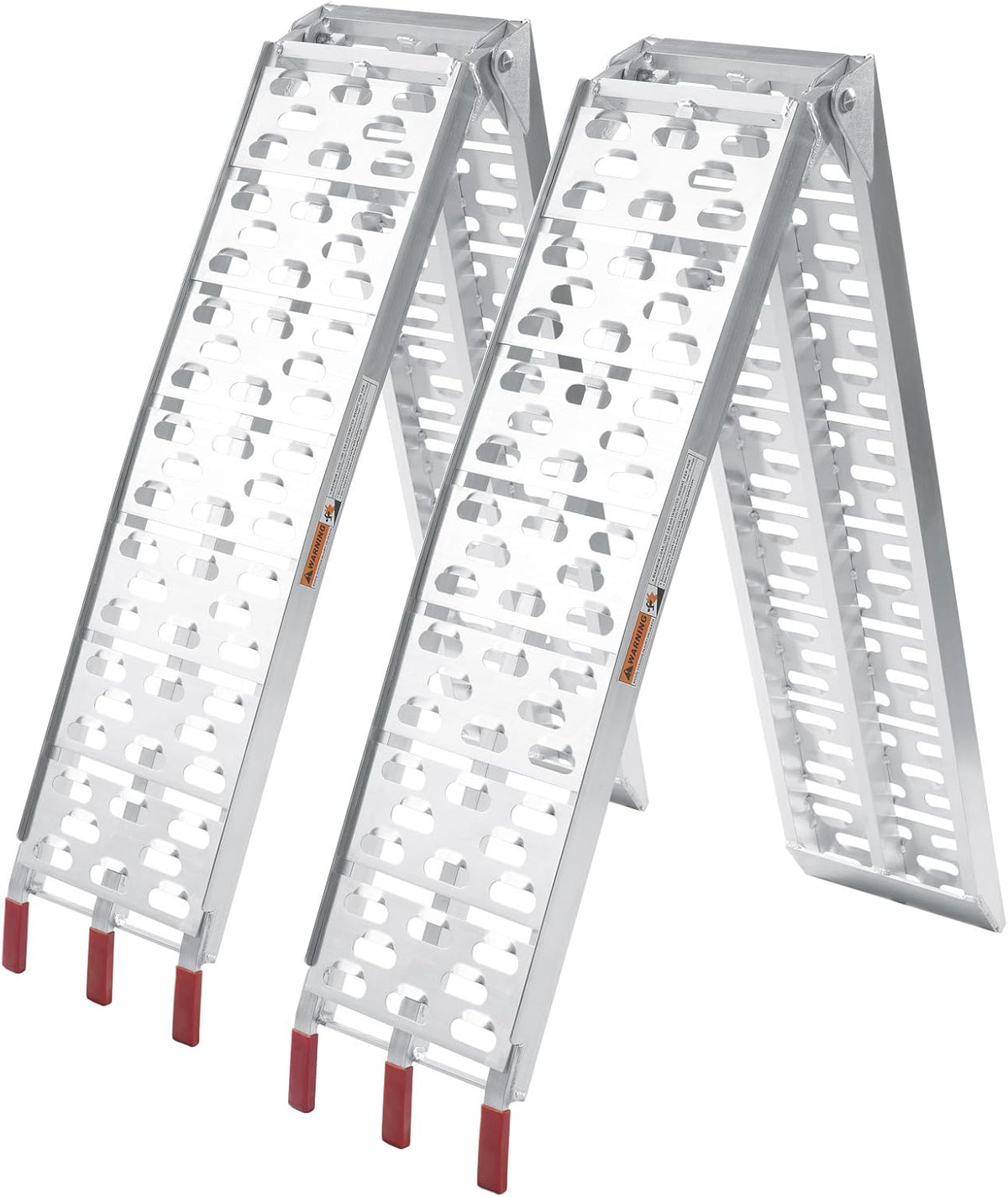 2x oprijplaten aluminium - 223cm 680 kg - oprijplaat motoroprijplaat oprijsteun opvouwbaar