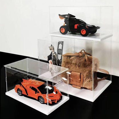 Acryl Displaycase – Vitrine – Showcase – Displaybox – Toonbankvitrine – 55 x 33 x 30 cm – Stofwerend Helder Acryl Met Witte Basis