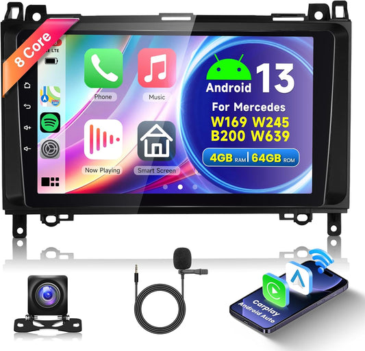 Android Autoradio – Car Multimedia Systeem – Navigatie Unit – Infotainment Speler – 8-Core Processor – 64GB Opslag & 4G Connectiviteit