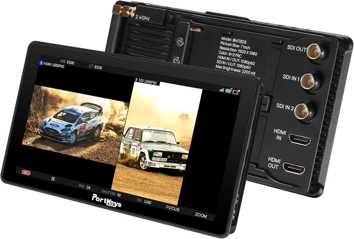 7 Inch Field Monitor – Cameramonitor – Videomonitor – Extern Scherm – HDMI/SDI Monitor – 2200 Nits Daglichtzichtbaarheid – Touchscreen Camerabediening