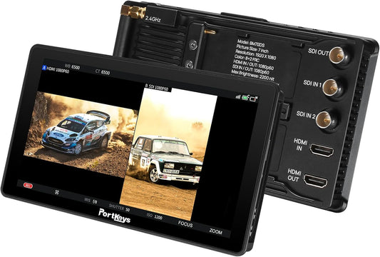 7 Inch Field Monitor – Cameramonitor – Videomonitor – Extern Scherm – HDMI/SDI Monitor – 2200 Nits Daglichtzichtbaarheid – Touchscreen Camerabediening
