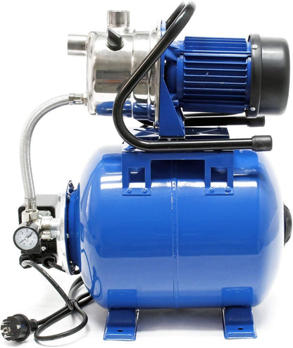 Drukwaterpomp – Waterpomp – Tuinpomp – Membraanpomp – Drukketel – 19 Liter Membraanketel – 1200W Motorvermogen – 3400 L/uur Debiet