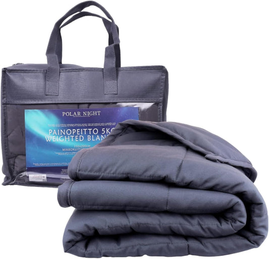 Polar Night verzwaringsdeken voor volwassenen - Zware deken met glasparels, microvezel, Oeko-TEX® 100 Standaard - Ademend, hypoallergeen, incl. afdeklussen (150 x 200 cm, 13)