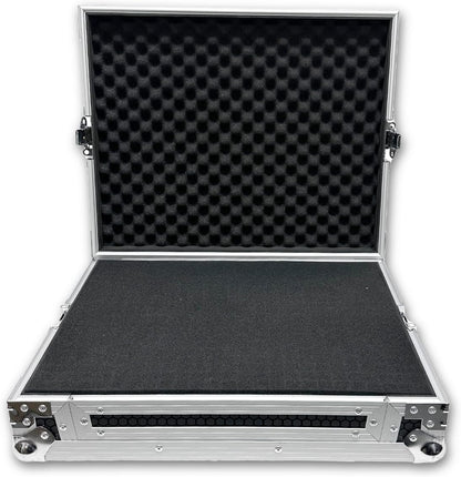 Flight Case – DJ-Koffer – Mixerkoffer – Controllerkoffer – PA-Mixerkoffer – Large 530 X 430 X 162 Mm Zwart – Aanpasbare Pick & Pluck Foam – 7 Mm Multiplex Met Aluminium Frame