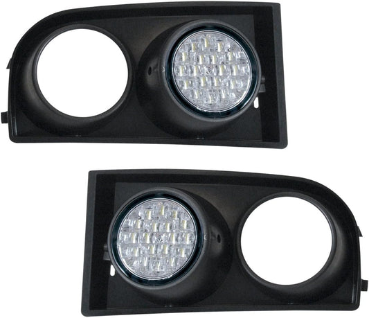 Dino 610851 dagrijverlichting, barbecue-inzetstukken ECE R87, LED, geschikt voor VW Golf 5, voertuigen met standaard mistlicht type 1K)