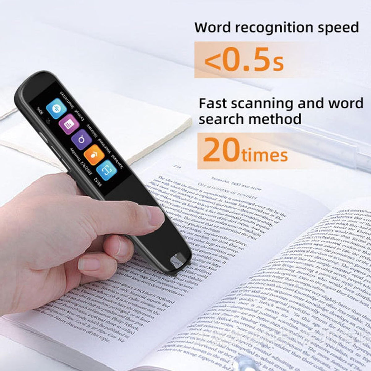 Scannen Vertaalpen, Wifi 134 Talen Stemvertaler Pen, Draagbaar Woordenboek Mobiele Leesscanner Vertaler voor Taalleerders Zakenreizen