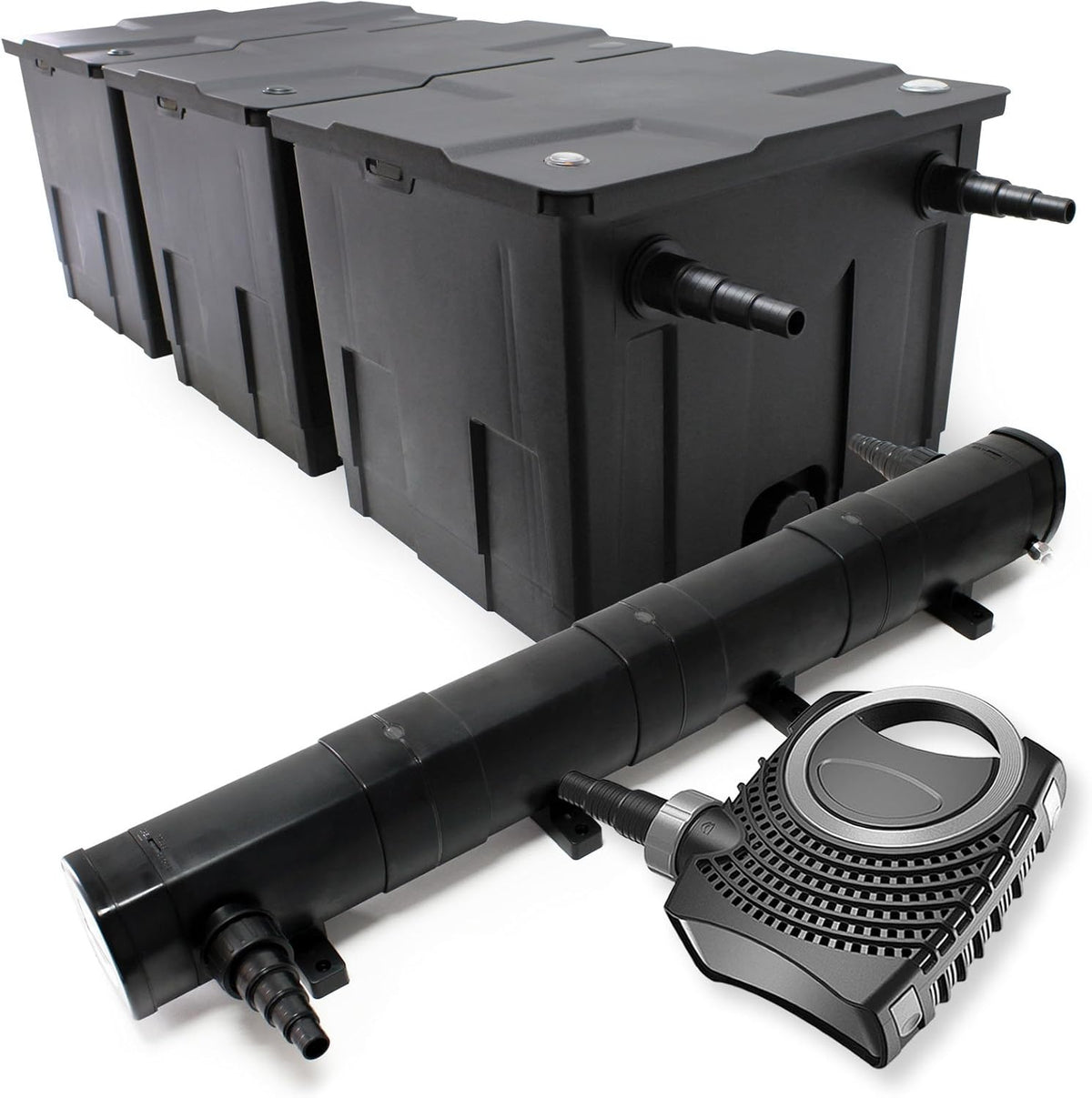 Bio-vijverfilter set 90.000 l SuperEco vijverpomp 80 W UVC-unit 72 W