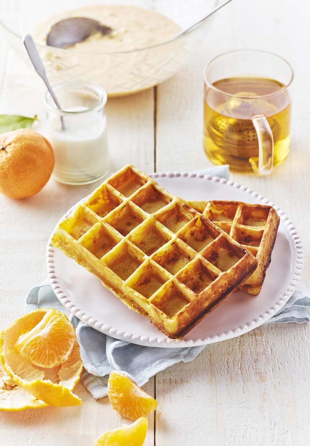 Wafelijzer met 4 wafels
