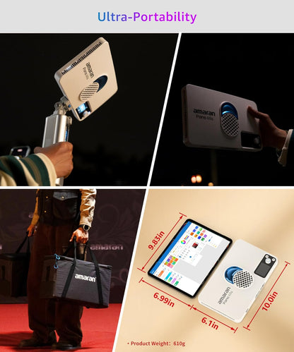 Paneellampenset – LED Paneellamp – Studiolamp – Videolamp – Fotolamp – Wit – 2x 60W RGBWW – USB-C PD Voeding