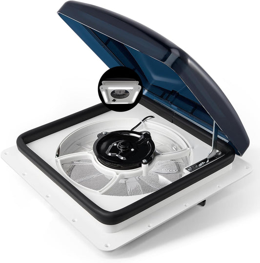 Ventilatieventilator voor camper met ledlicht, plafondventilator voor camper met regensensor