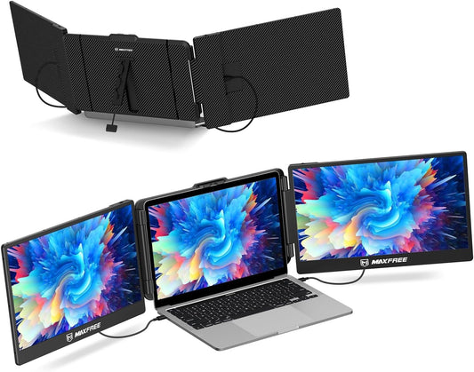 Maxfree Draagbare Monitor 14 duim, Laptop het Schermuitbreiding, FHD 1080P, Dubbele Monitor