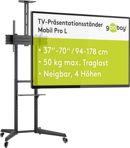Goobay 59508 Support Pour Téléviseur 177,8 cm (70") Noir