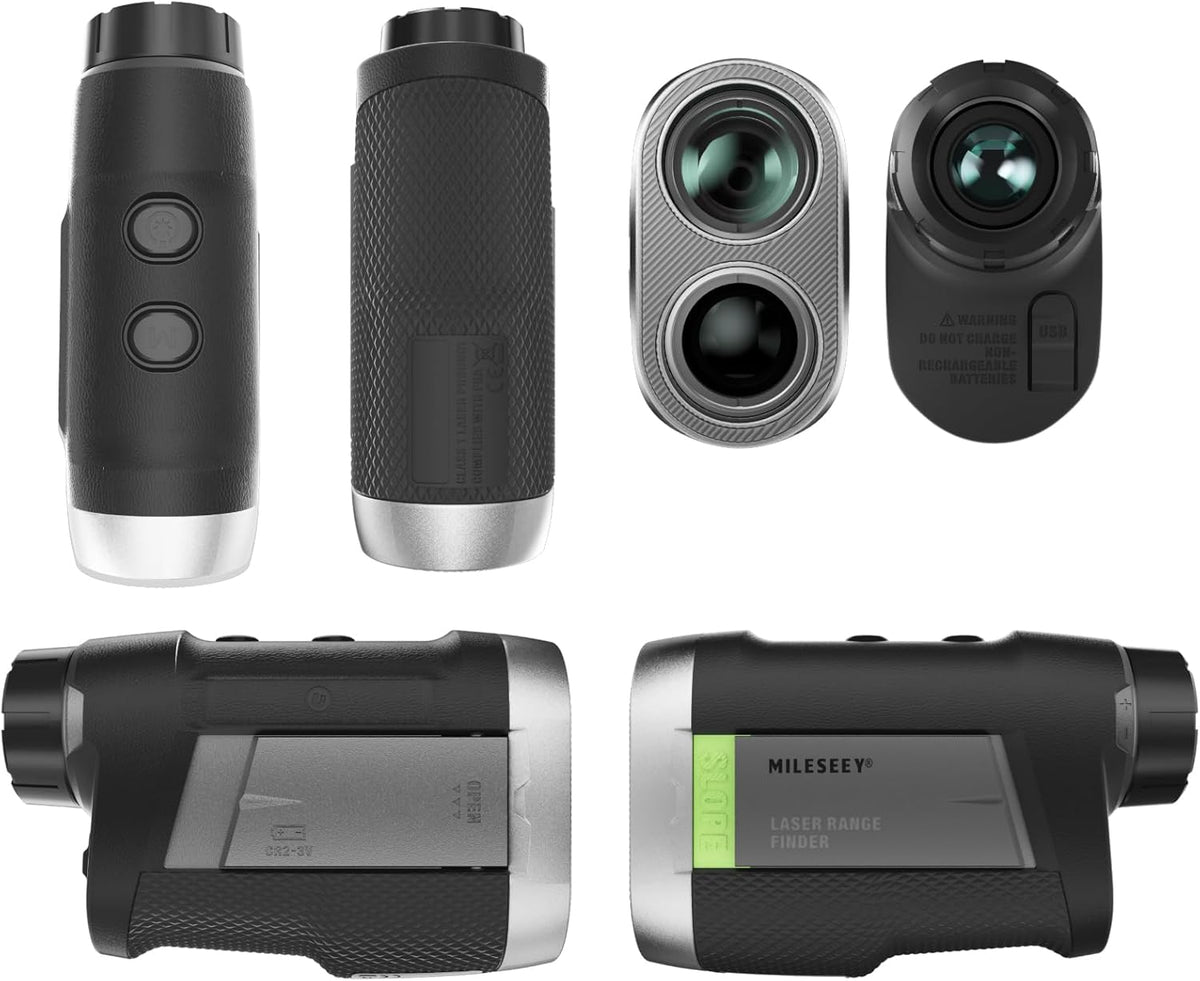 MiLESEEY Oplaadbare Golf Range Finder met Helling Schakelaar, Magnetische Range Finder Golf 1100Yds Vlag Lock Trilling, ±0.55Yds Nauwkeurigheid, Toernooi Legal Golf Afstandsmeters