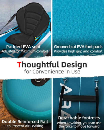 <font dir="auto" style="vertical-align: inherit;"><font dir="auto" style="vertical-align: inherit;">        Abahub Inflatable SUP Board, 320x78x15cm Stand Up Paddling Board Set, Blue/Green/Orange/Red Standup Paddle Board with Adjustable Aluminum Paddle, K