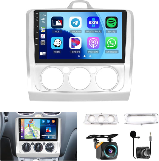 Autoradio Ford Focus – Multimedia Systeem – Android Radio – DAB Navigatie – Auto Stereo – 9 Inch Touchscreen – Draadloze CarPlay & 8-Core Processor - QUORE