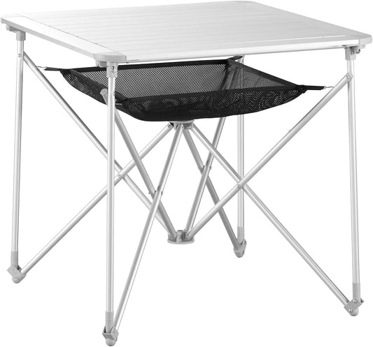 Uquip Aluminium vouwtafel Mercy voor 4 personen, veel beenruimte, extra opbergruimte