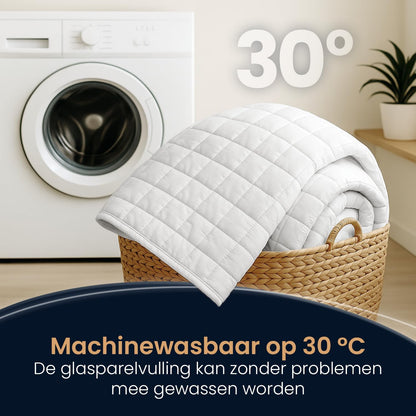 ELONEO verzwaringsdeken 200x200 cm met 11 kg, TÜV- en Oeko-Tex-gecertificeerd, weighted blanket van 100% katoen, ontspanningsdeken & anti-stress therapiedeken, zware deken om onder te slapen