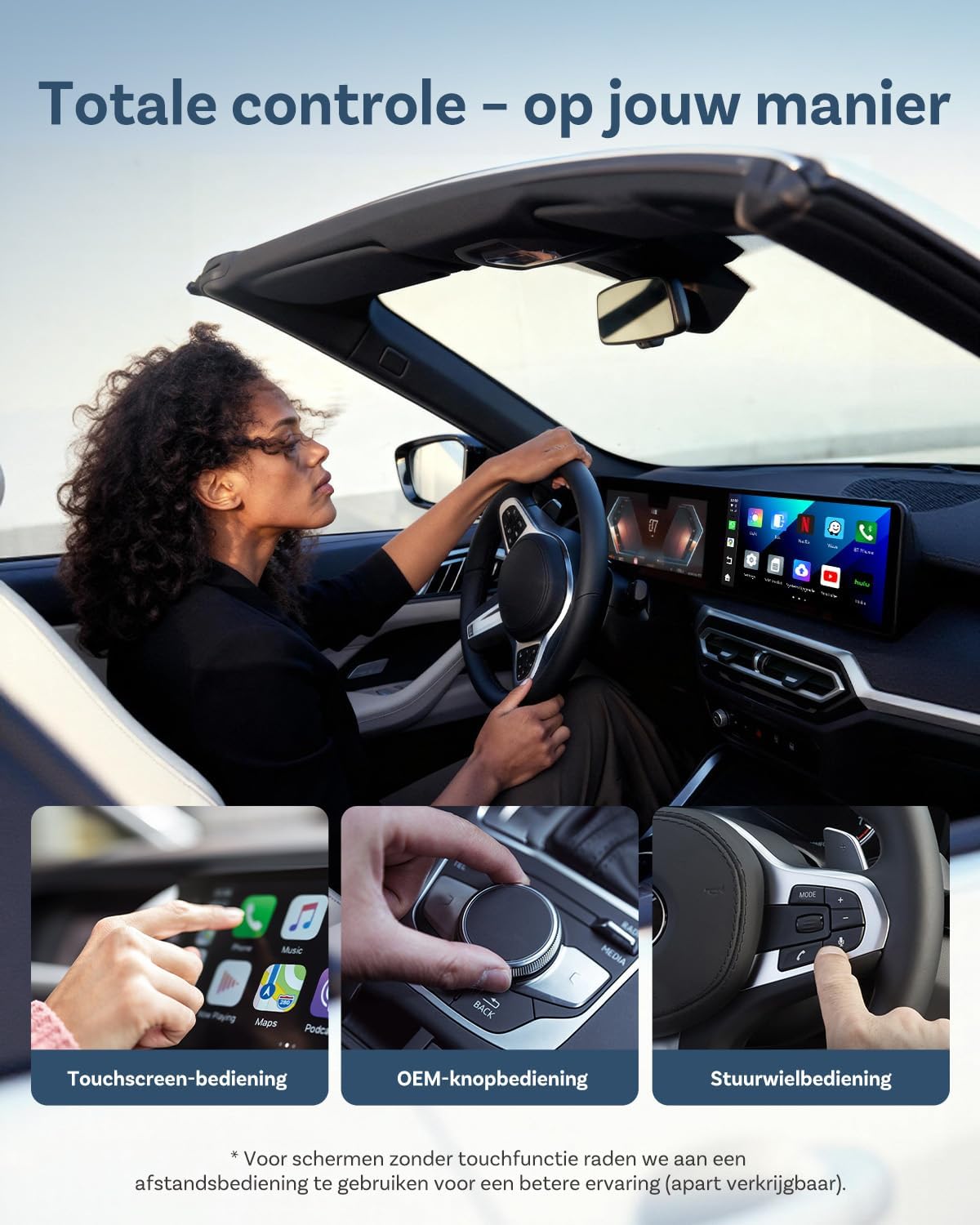 CarPlay Adapter – Car Dongle – Wireless CarPlay – Android Auto Adapter – Draadloze Auto Adapter – Android 13 Systeem – 4GB RAM + 64GB Opslag