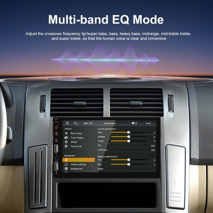 Hikity - Car radio 1 Din Wireless Carplay Android Car with screen 7 inch touch display car radio with Bluetooth hands-free system Mirror Link FM Radio USB/AUX/SWC/Mic rear view camera - QUORE