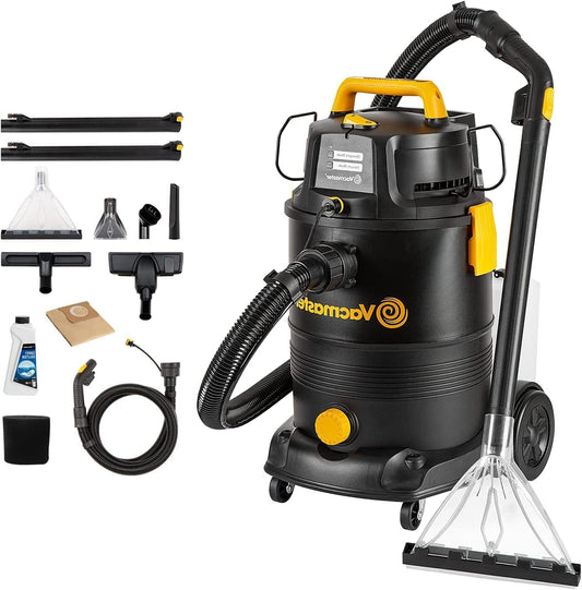 Professionele Vlekkenreiniger – Tapijtreiniger – Stofzuiger – Meubelreiniger – Auto-interieur Cleaner – Krachtige 1300W Motor – Dubbele Watertank System - QUORE