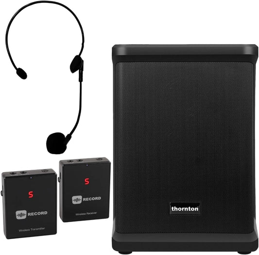 Actief Luidsprekerpakket – Speaker – Luidspreker – Luidsprekerset – Geluidsinstallatie – Met Draadloze Headsetmicrofoon En Afstandsbediening – 20W Vermogen – Tot 10 Uur Batterijduur