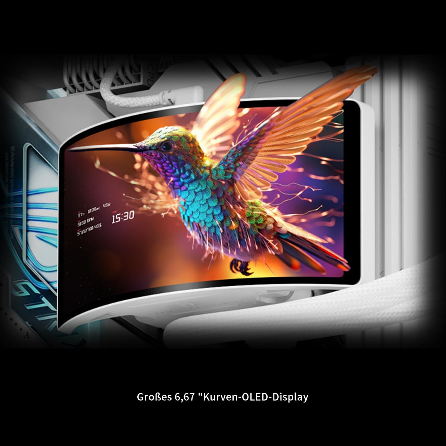 Liquid Cooler – Waterkoeler – CPU Koeler – Processor Koeling – PC Cooler – 6,67 Inch Gebogen OLED Display – Radiator 403x120x55 mm