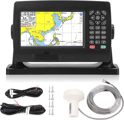 GPS kaartplotter , Marine GPS navigator Dual Map systeem BDS GPS positionering Intelligente uitzending met GNSS antenne voor boot , Reserveonderdelen voor boten , jachten
