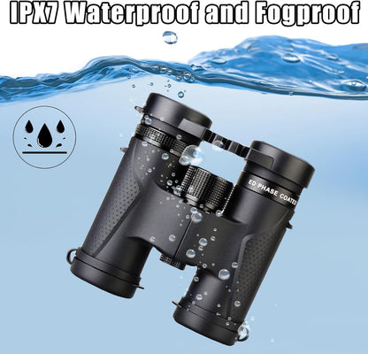 Svbony SV202 Verrekijker 8x32 ED Waterbestendig Breed Gezichtsveld Verrekijker Telescoop ED Glas BAK4-prisma FMC-lens met Draagtas Nekriem voor Vogels kijken Jagen Wandelen