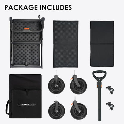 TARION Videoproductie Camera Cart: Opvouwbare winkelwagen voor fotograaf Quick Release met 360 ° draaibare wielen voor filmstudio podiumverlichting opslag digitale technische kar laadvermogen tot 20