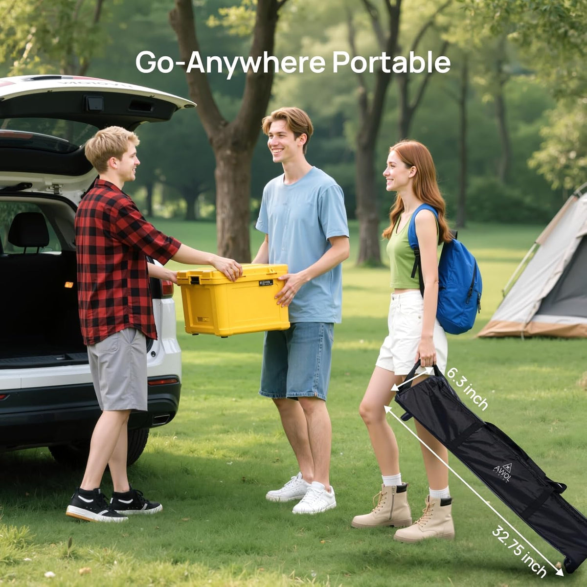 AWOL VISION MW-PF150 Outdoor Camping Opvouwbaar Draagbaar Canvas