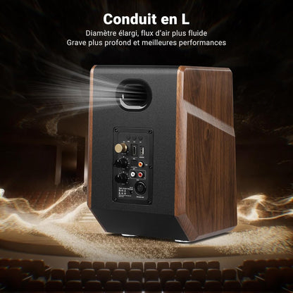 AIYIMA S700 2.0 Actieve plankluidspreker, 100 W studio-monitor met 5,25 inch Woofer, Bluetooth 5.0, HDMI ARC, optisch, RCA, USB-ingangen, subwooferuitgang, hifi boekenplank luidspreker voor pc en