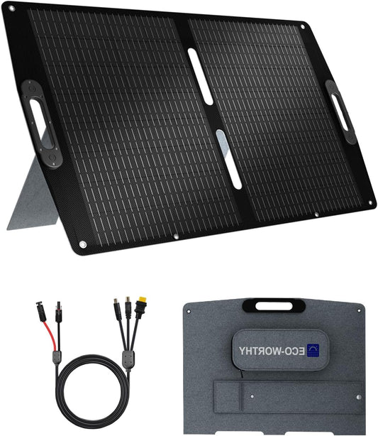 100W Opvouwbare Zonnepaneel – Zonnepaneel 100 Watt – Draagbaar Zonnepaneel – Camping Zonnepaneel – Mobiel Zonnepaneel – Monokristallijn – Waterbestendig