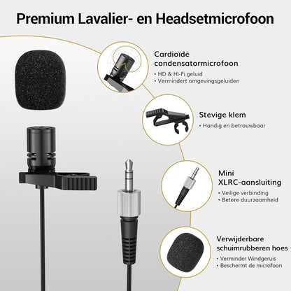 TONOR UHF Microfoon Draadloze Set met 4 Bodypack Zender/Koptelefoon/Lavalier Draadloos Microfoonsysteem, 4x5 Frequenties 60m Bereik Microfoonset voor Zang Karaoke Kerk DJ PA Systeem Luidspreker,TW364