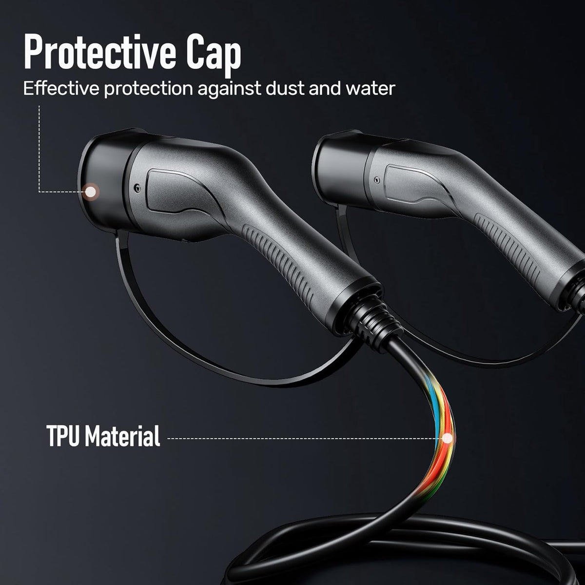 <font dir="auto" style="vertical-align: inherit;"><font dir="auto" style="vertical-align: inherit;">        Alxum Type 2 charging cable, 11 kW/16 A/5 meter, 3-phase, type 2 to type 2, EV charging cable for electric cars, with carrying case, compatible wit
